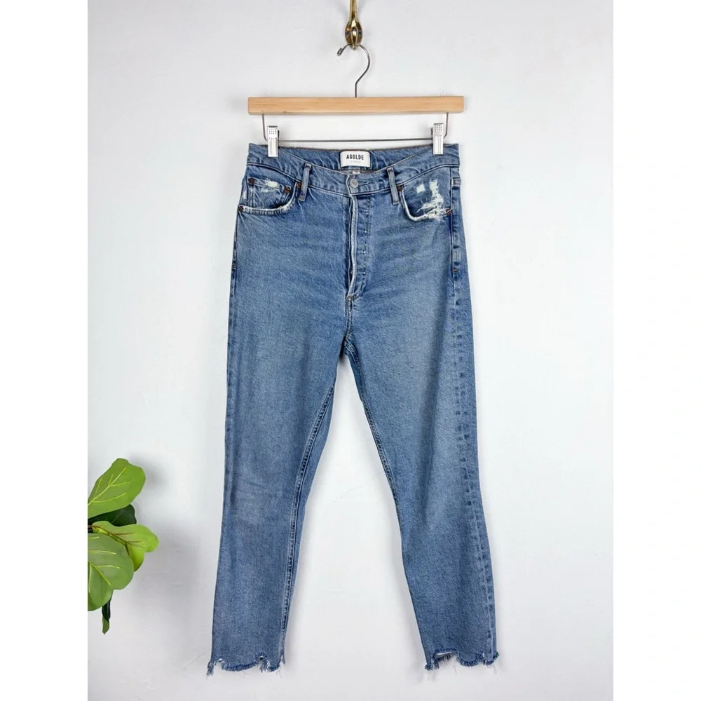 Agolde High Rise Slim Jeans Sz 26 - Picture 3 of 12